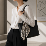 Nocturne Rose Silk Scarf
