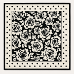 Noir Roseraie Silk Scarf