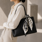 Noir Roseraie Silk Scarf