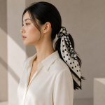 Noir Roseraie Silk Scarf
