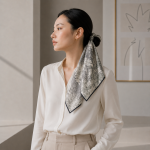 Verdant Reverie Silk Scarf